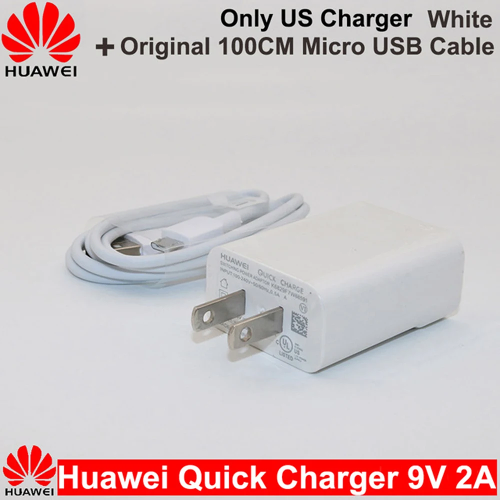 Huawei 9V2A UK/EU/US Fast Charger QC2.0 Quick Fast Charge Adapter Type C/Micro USB Cable For Mate 7 8 10Lite P8 9 10Lite Honor 8 usb charger Chargers