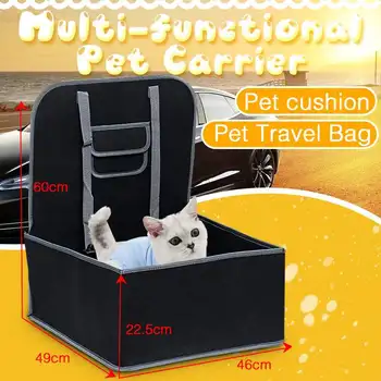 

Dog Car Front Seat Cover Protector for Cars 2 in 1 Carrier for Dogs Folding Cat Car Booster Seat Cover Anti-Slip Pet Car Carrier
