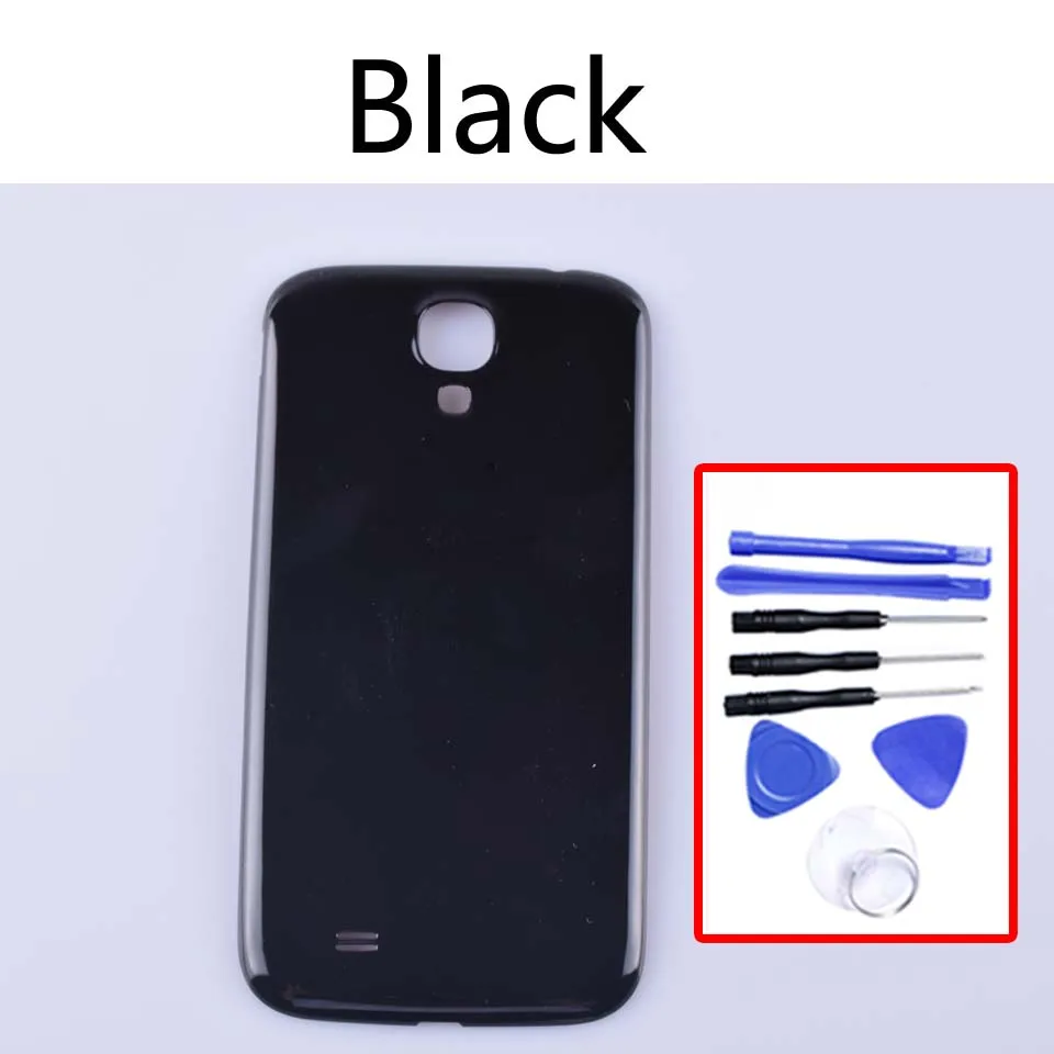 S4 задняя крышка батарейного отсека для Samsung Galaxy S4 i9500 i9505 i337 SM-i9505 задняя крышка батарейного отсека Запасные части - Цвет: Black-With tool