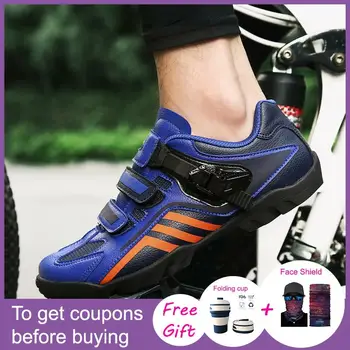 

2020 New Road Cycling Shoes Sport Bike Shoes Non Locking MTB Shoes PU Leather Bicycle Riding Shoes Ciclismo Shoes