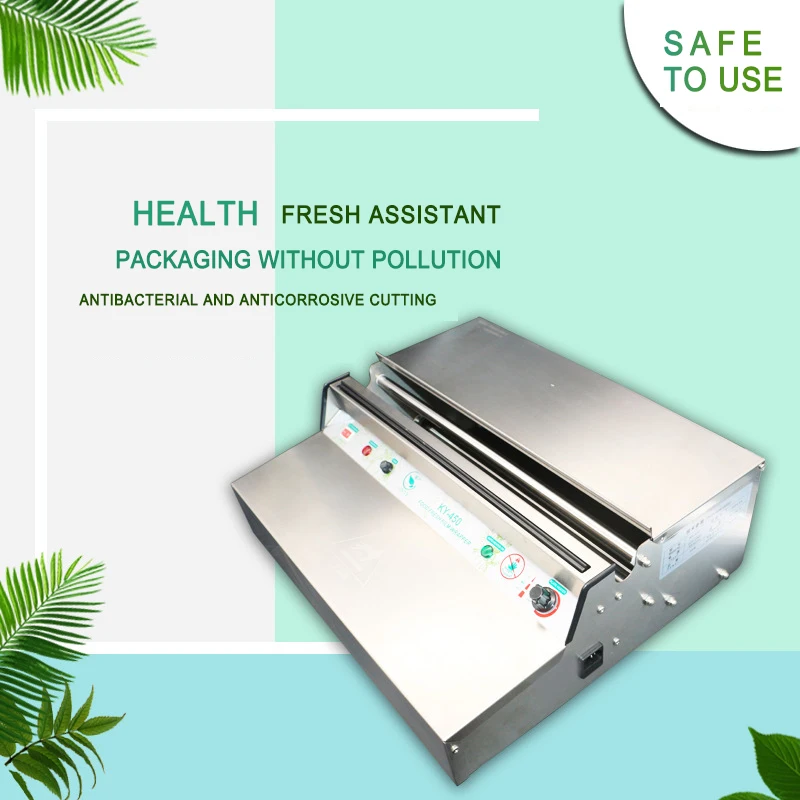 

Fruit and Vegetable Cling Film 450Packaging Machine Commercial Desktop Stainless Steel Baler Film Sealing Machine Semi-automatic
