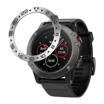 

Luminous Ring Adhesive Cover Anti-scratch Metal Case Shell Frame Bumper Protective For Garmin Fenix 5x Smart Watch Accessories