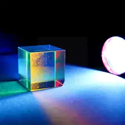 Ornaments Color Combination Prism Six-sided Bright Combination Glass Cubic Beam Prism Light Splitting Colored K9 P W9z0