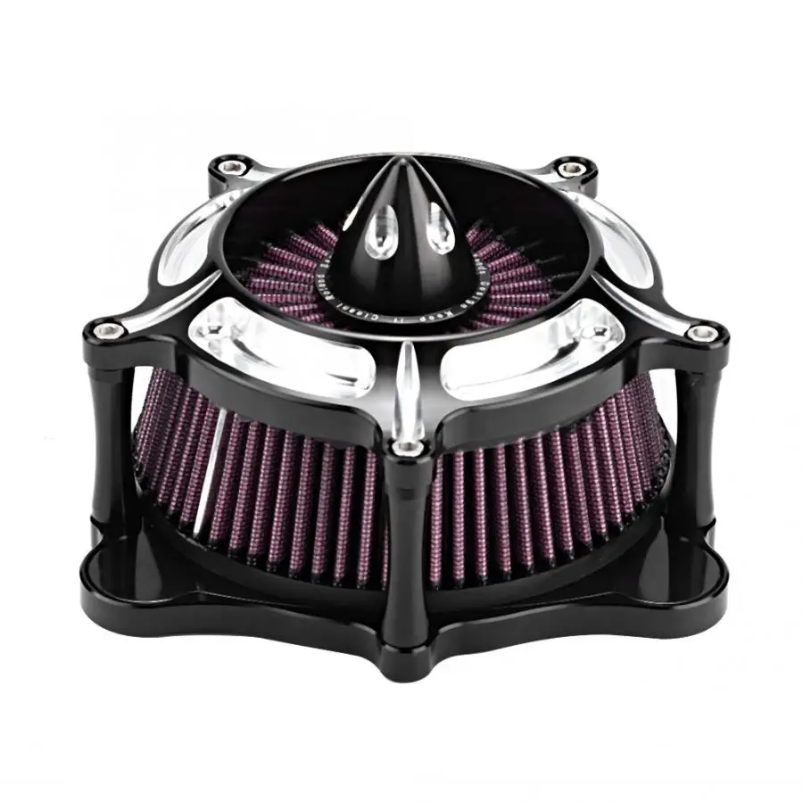 

Black Aluminum Motorcycle Modification Air Cleaner Intake Filter Fit for Flhx Carretera Rey FXSBSE 2013-2014