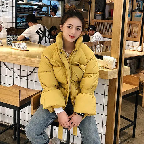 

According to Nalini 19 New Style Autumn & Winter down Jacket Women's Short Loose-Fit Students BF down Coat CHIC Cotton-padded Cl