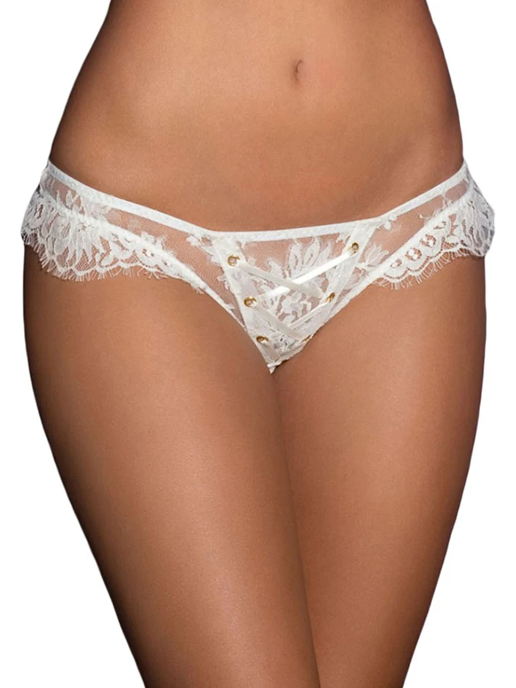 white panty Comeondear, сексуальное кружевное нижнее белье для женщин, трусики с низкой талией, большой размер 5XL, женские стринги и стринги, нижнее белье, P5138 - Цвет: white panty