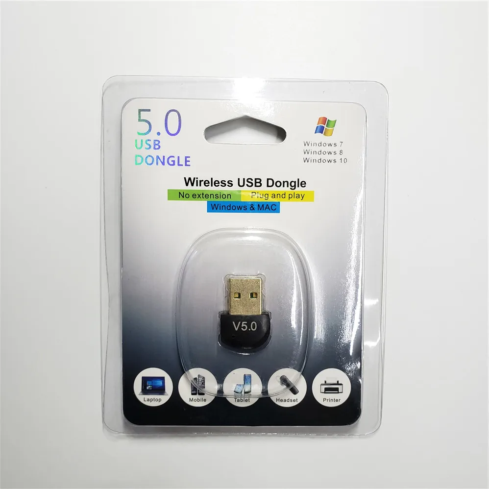 800 шт. USB Bluetooth 5,0 адаптер передатчик Bluetooth приемник аудио V5.0 Bluetooth беспроводной ключ для компьютера ПК ноутбука