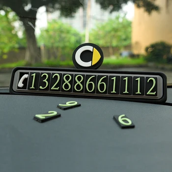 

Luminous Car Temporary Parking Card Sticker For Smart Fortwo Forfour 453 451 450 Crossblade City Cabrio City-Coupe Forjeremy