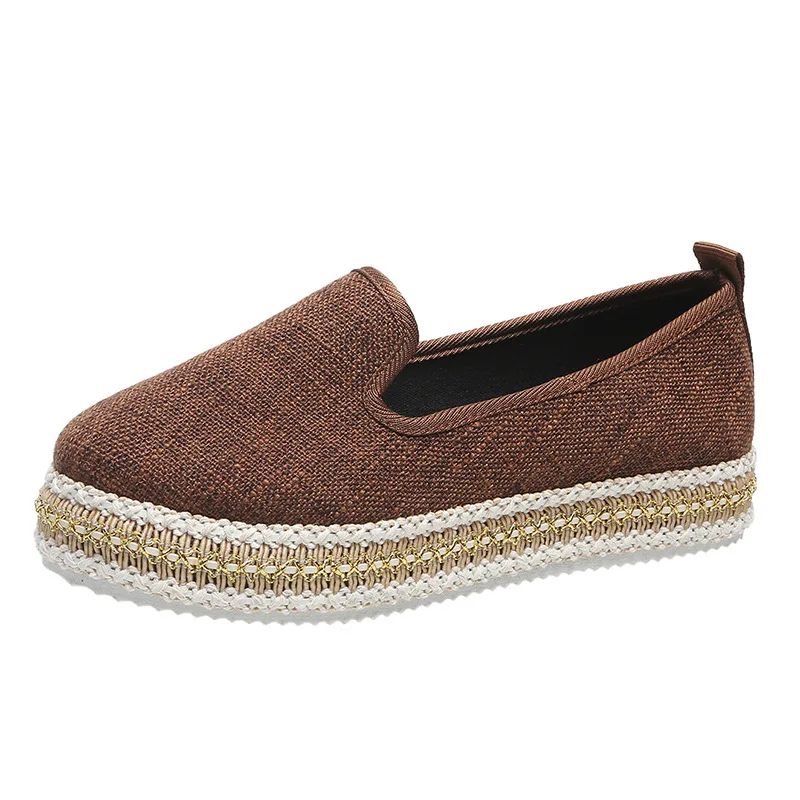 Fashion Loafers Women Flats Shoes Woman Europe 2022 New Round Toe Casual Slip-on Shoes for Women Sneakers Fisherman Shoes