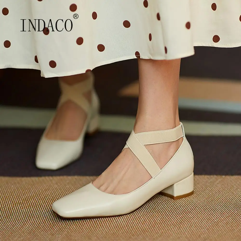 

Women Shoes Heels Square Toe Mary Janes Thick Heel Shoes White Heels Pumps Women Shoes Zapatos Mujer