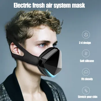 

Adult Women Men Face Mask Deluxe Edition Smart Electric Mask Formaldehyde Cycling Sports Dustproof Protection Mouth-muffle