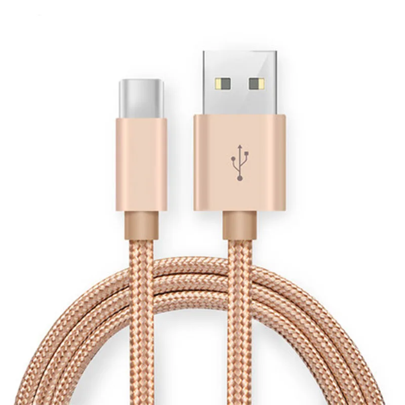 500 шт 2 м/6 футов высокоскоростной металлический USB плетеный кабель для быстрой
