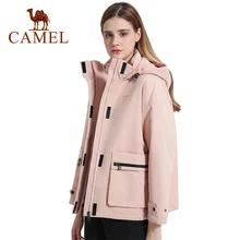 

CAMEL Women Outdoor Jackets Autumn Winter Warm Windproof Waterproof Jacket Tooling Windbreaker Trekking Hiking Jacket Female Top