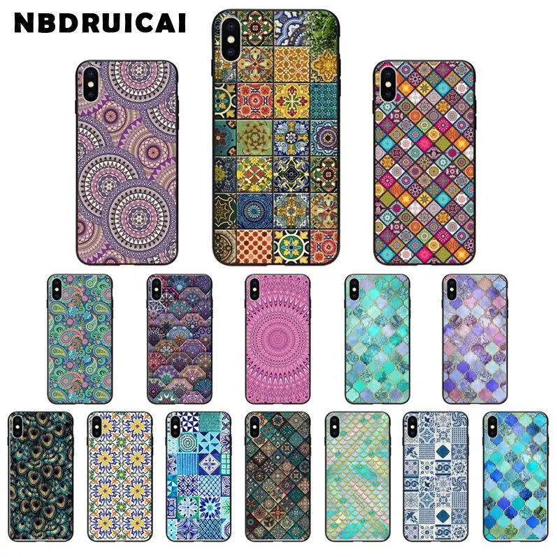 NBDRUICAI винтажный цветочный принт высококачественный силиконовый чехол для