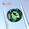6.5mm 8mm 9mm cheapest  green color with yellow light  Round Brilliant cut   moissanites  loose stone ► Photo 3/6
