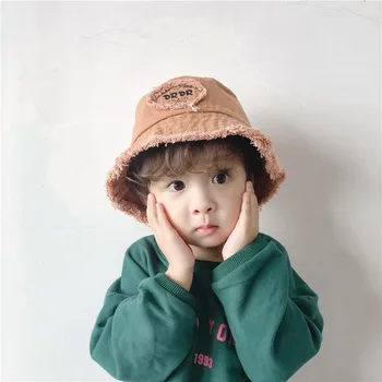 

2019 Baby Boys Girls Hats Toddler Embroidery Letter Print Bucket Hats Caps Funny Bucket Hats Reversible Sun Headwear