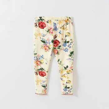 

Flofallzique 2020 Baby Cotton Retro Floral Pattern Girls Trousers Pajamas Soft With Elasticity For Spring Autumn Winter Season