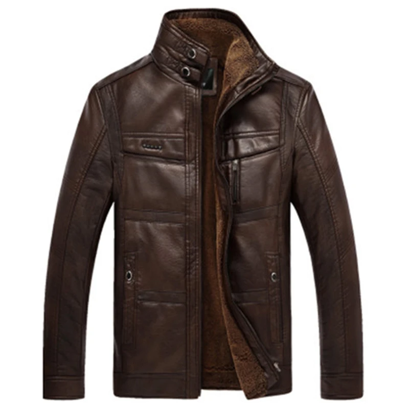 URSPORTTECH кожаные куртки мужские пальто брендовые высококачественные Мотоциклетные Куртки из искусственной кожи мужские зимние куртки из искусственного меха мужские флисовые куртки