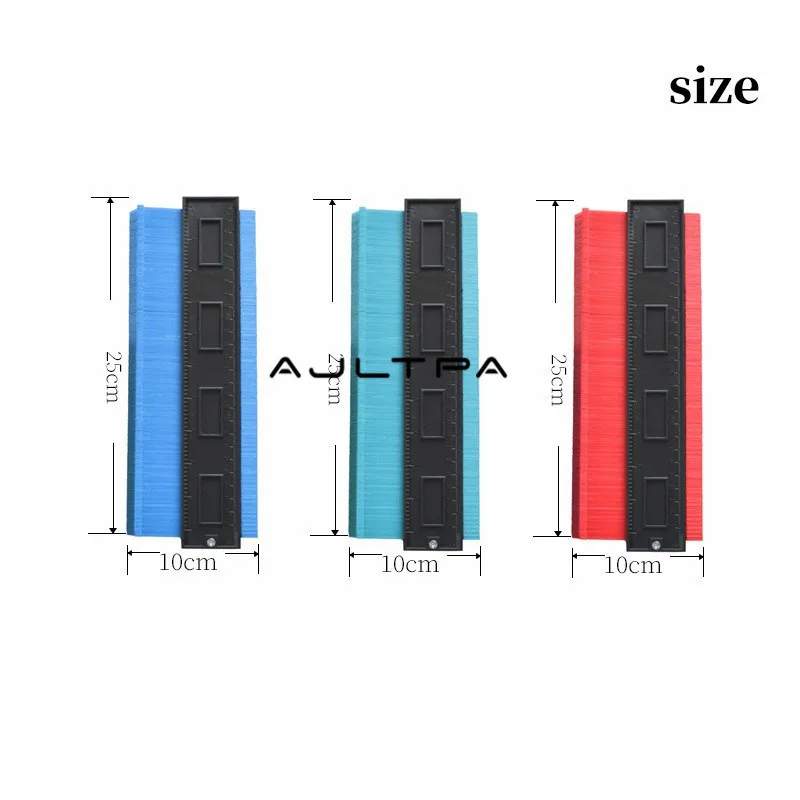 

20Pcs 5inch 6inch 10inch Template Curvature Scale Ruler Contour gauge Laminate Carpet Wood Tile Profile Measure Radian Ruler