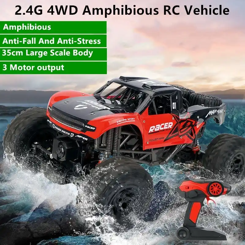 snap on amphibious rc car