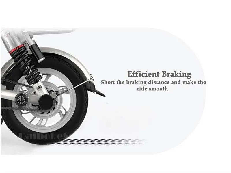 Daibot Folding Electric Bike 400W 48V Electric Bicycle Max Range 85KM Seat WhiteBlue 2wheeled Electric Scooter For Adults Kids  (24)