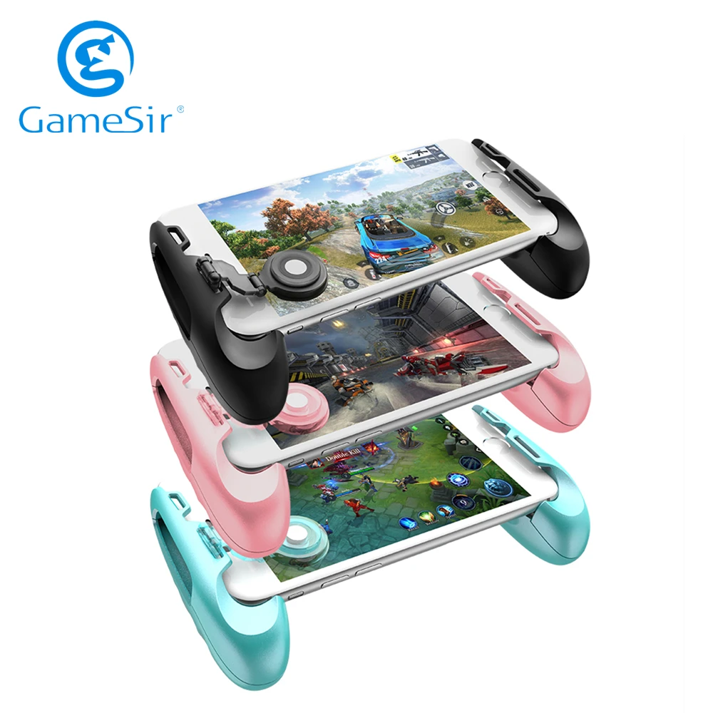 Gamesir F1ジョイス携帯電話ゲームコントローラーゲームパッドpubgのデューブルー ピンク Joystick Joysticks Game Joystickcontrole Joystick Aliexpress