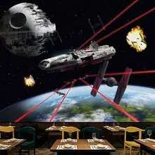 Пользовательские Настенные обои 3D космический корабль спутниковая земля звезда река Галактика космический фон декоративная картина на стену живопись