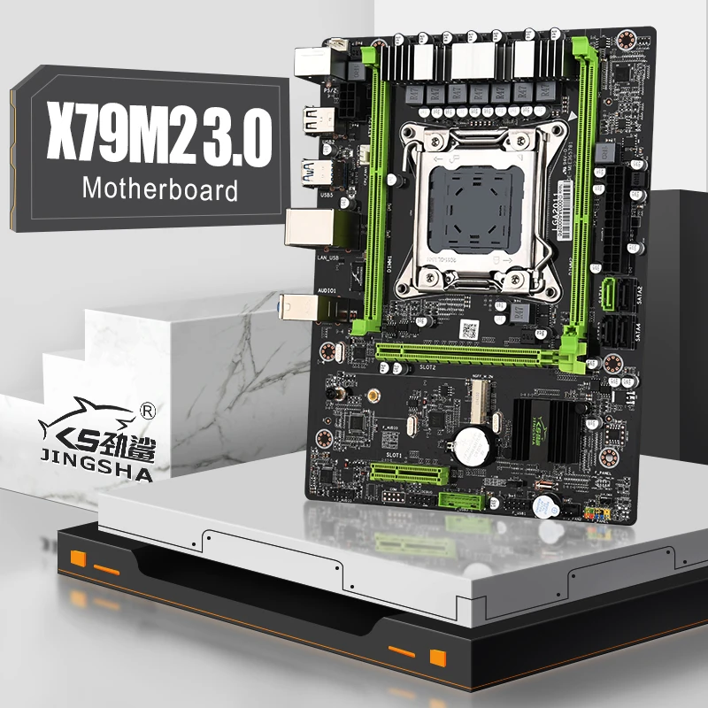 Материнская плата JINGSHA X79M2 3 превосходной производительности MATX материнская intel Z68 LGA 2011 с двумя каналами