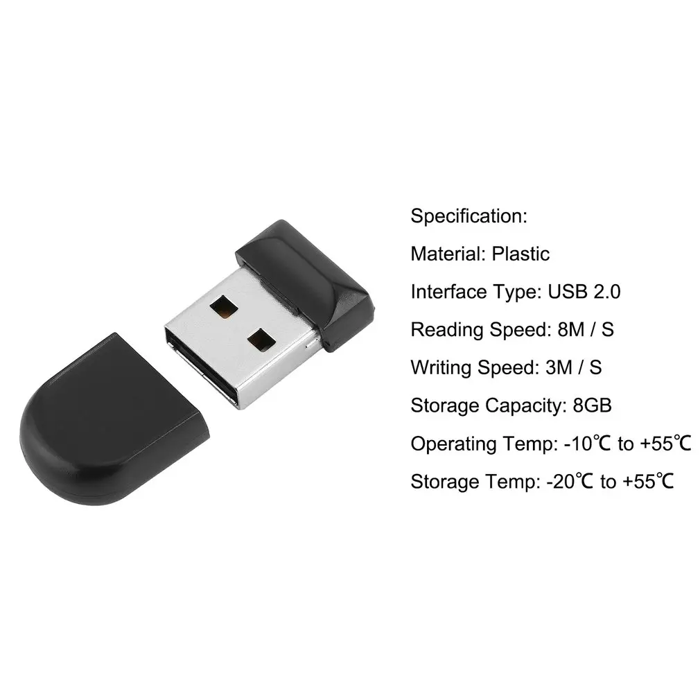 Waterproof Mini Tiny 8GB Capacity Gift USB 2.0 Memory Flash Stick Pen Drive Stick U Disk USB Thumb Plug & Play ME126