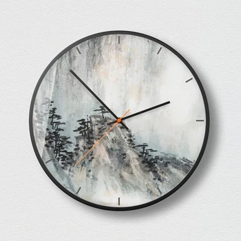 

Quartz Home Wall Clock Living Room Study Atmospheric Round Silent Simple Wall Clock Modern Montre Mural Home Decor l