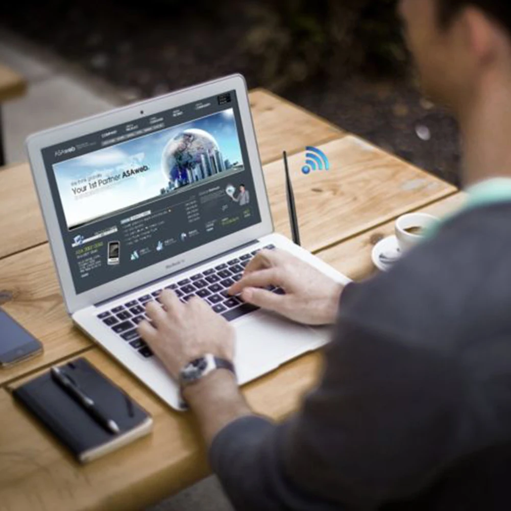USB wifi адаптер 600 м 2,4 ГГц 5 ГГц двухдиапазонный WiFi с антенной ПК Мини компьютер сетевая карта 802.11b/n/g/приемник
