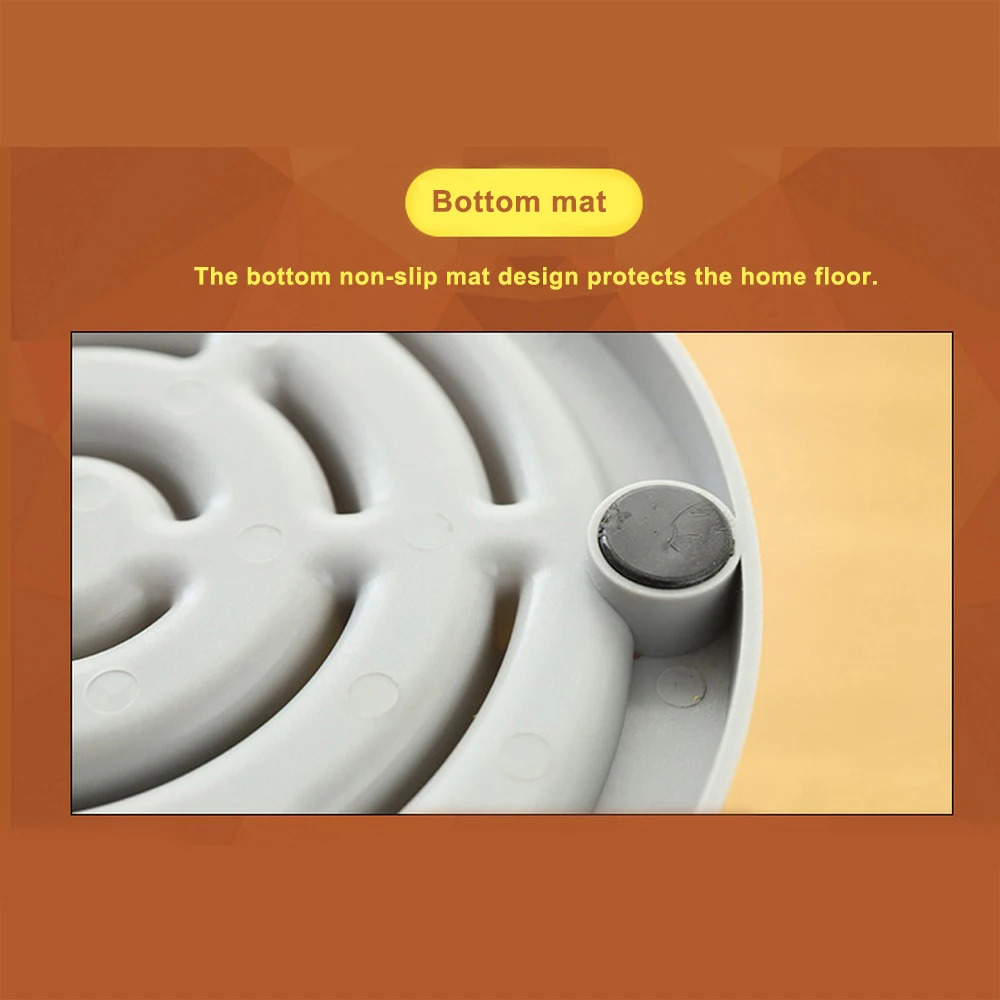 Cat Dog Feeding Food Bowls Interactive Pet Drum Drain Slow Feeder Pet Slow Feeder Puppy Anti Choke Bowl Plastic Pet Feeder