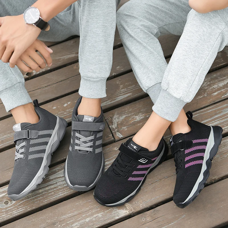 2020 Fashion Men Women Sneakers Ultralight Running Shoe Net Mesh Breathable Comfortable Increase Old Man Walking Work Out | Спорт и