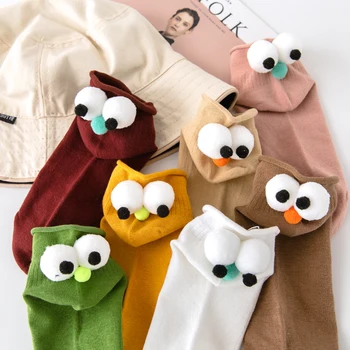 

IVYYE Sesame Street Big Eye Fashion Anime Warm Socks Casual Sock Cartoon Winter Hot Sale Women Lady Girls Cotton New