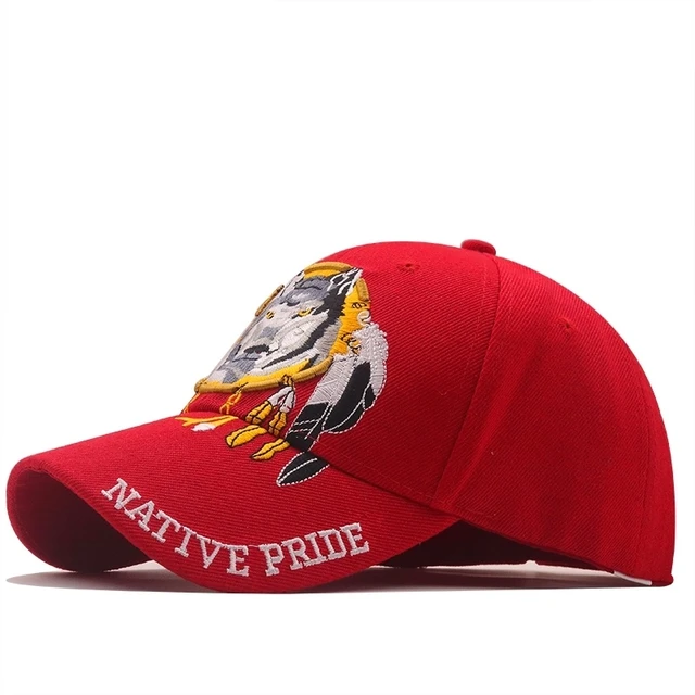 Red Cap Wolf Eagle 3d Embroidery Baseball Cap Snapback Caps