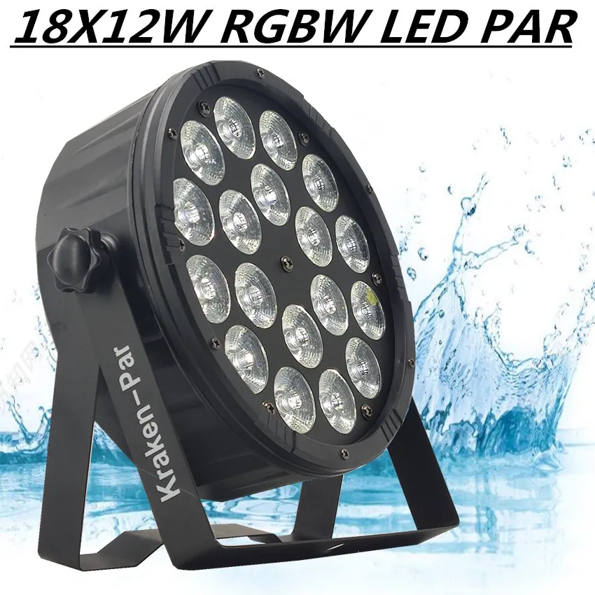 Светодиодный Par прожектор 18X12W профессиональный 4/8 каналов rgb светодиодный