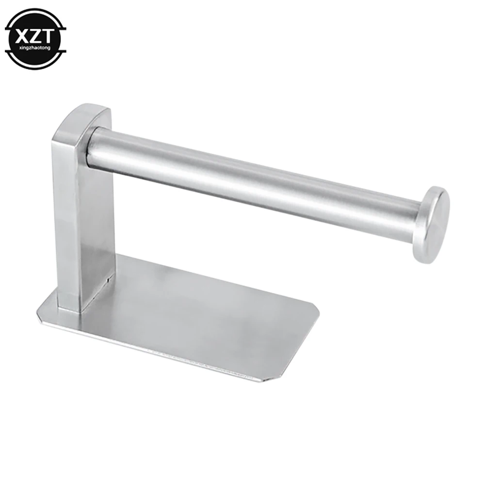 1 PC Wall-mounted Toilet Paper Holder Bathroom Roll Paper Accessories Stainless Steel Kitchen Towel Household Accessories
