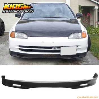 

Fit For 2001 2002 2003 Honda Civic 2/4Dr SPOON Style Front Bumper Lip Poly Urethane