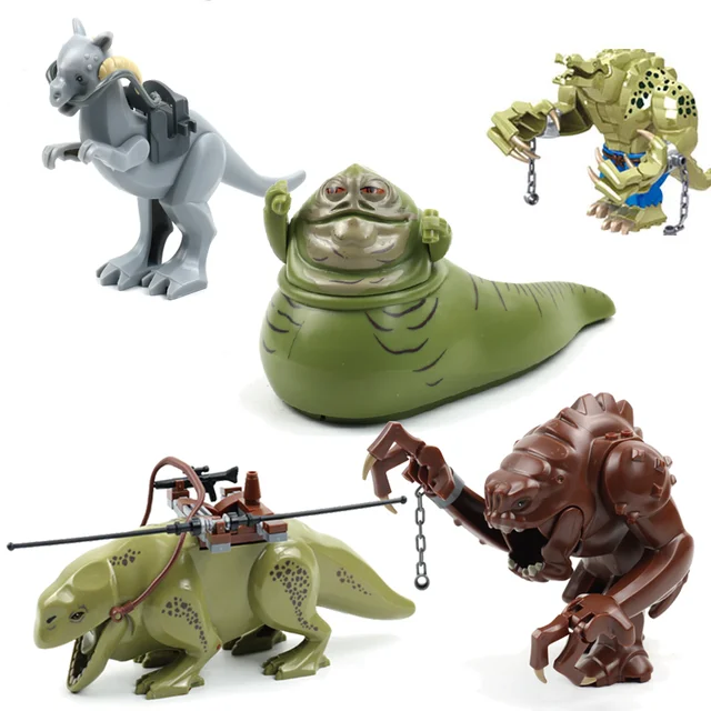 Action Figures star Tauntaun Dewback Rancor Jabba Big size movie Figures Building Blocks Educational Toys for