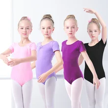 

Leotardo gimnasia para niñas pequeñas, leotardos Ballet, baile, bodys negros, Body algodón para bailar