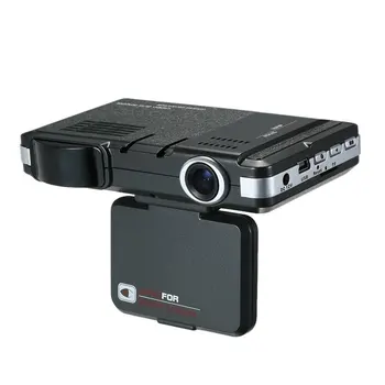 

HD 2 IN 1 Car Dash Dashboard Tachograph DVR Camera Laer Radar Speed Recorder DVR Rear View Cam Recording Machine