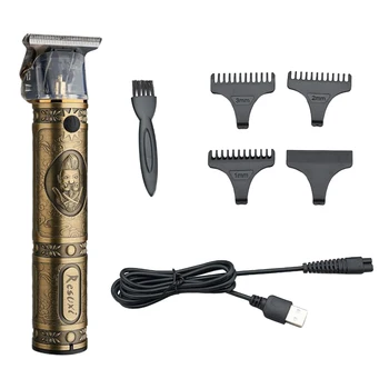 

Professional Electric Hair Clipper T9 USB Rechargeable Pro Li Outliner Grooming Cordless Close Cutting T-Blade Trimmer for Men