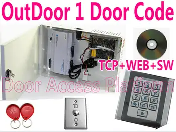 

Anti-water 1 Door Controller+Metal Keyboard Password code/RFID Card reader For One Door Access Wiegand read+Door PCB controller