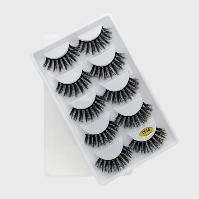 Pair 3D Mink Lashes Natural Eyelash Dramatic False Eyelashes Faux Cils Makeup Wholesale Fake Eyelash Extension maquiagem
