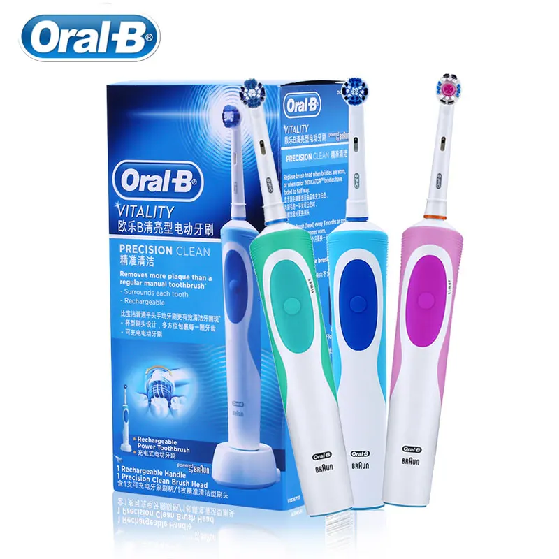 Оригинальная электрическая зубная щетка Oral B Vitality вращающаяся Точная Чистка
