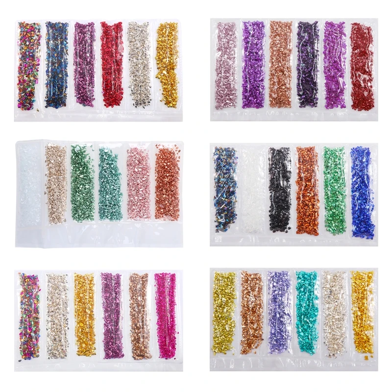 Crushed Glass for DIY Crafts Irregular Stone Nail Arts Resin Mold Jewelry Making |