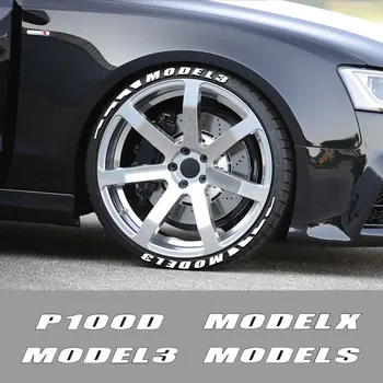 

Car Sticker Text 3D 1.1 inch Height Car Motorcycle Tyre Letter Decor Logo for Tesla Model 3 X S P100D Auto DIY Label Accessories