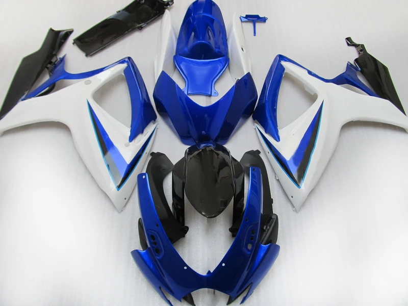 Литьевая форма обтекатель для Suzuki K6 2006 2007 GSXR750 GSXR 600 GSXR600 сине белый мотоциклетный