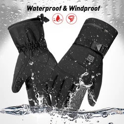 Winter Electric Heated Gloves Touch Screen Waterproof Windproof Anti-Cold Unisex Outdoor Cycling Sports Hand Warmer Gloves 2021