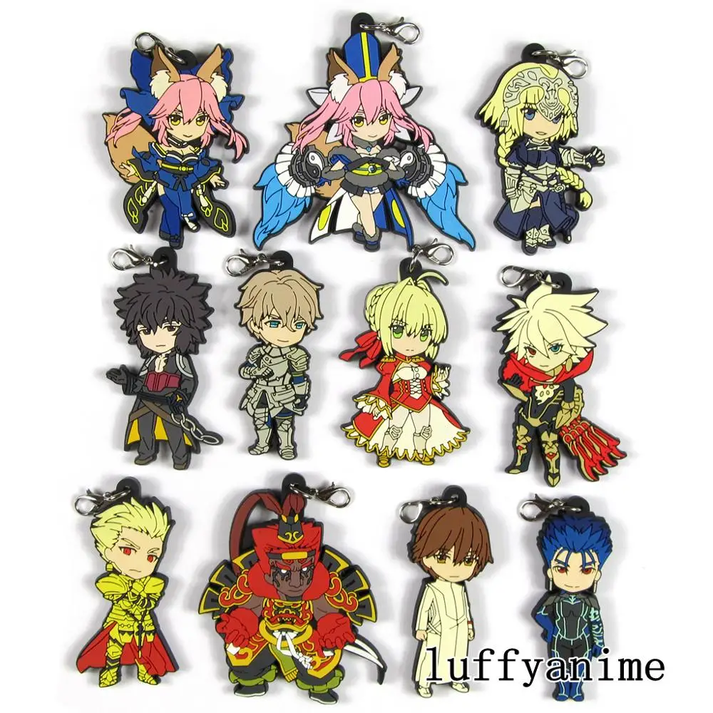 Fate/EXTELLA резиновая подвеска аниме Nero Cu Chulainn Kiyohime Gilgamesh tamamo no Mae ремень телефон Шарм